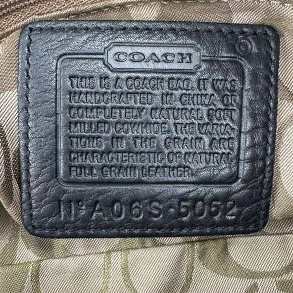 Coach Black Hamilton Leather Bag - Picture 7 of 7